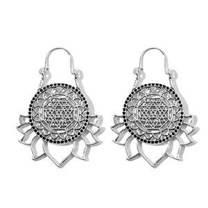 Earrings ~ Geometric ~ Mandela ~ Dazzle ~ Dangle ~ 2 - Tones